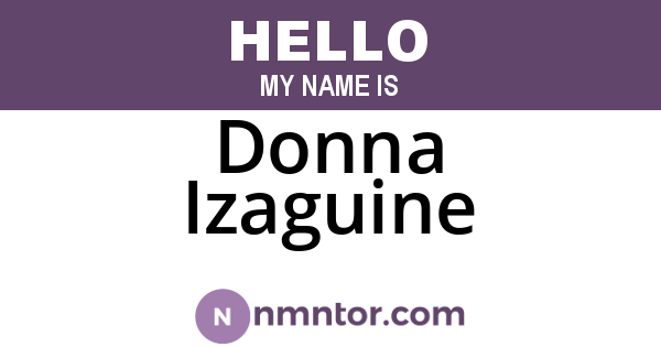 Donna Izaguine