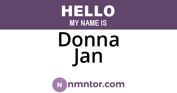 Donna Jan