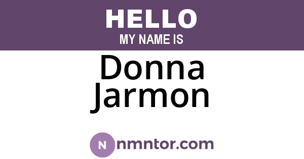 Donna Jarmon