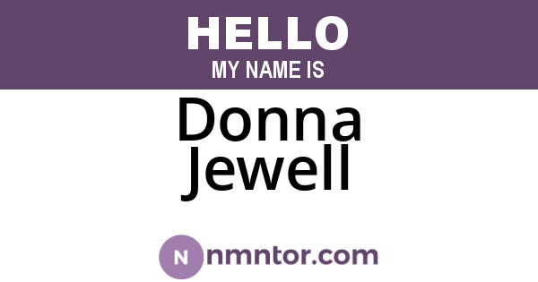 Donna Jewell