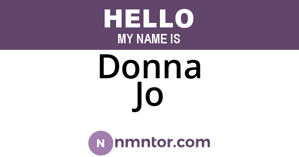 Donna Jo