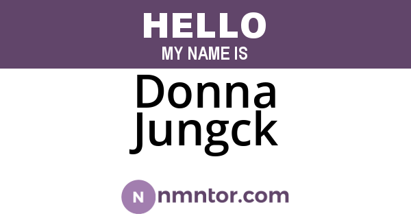 Donna Jungck