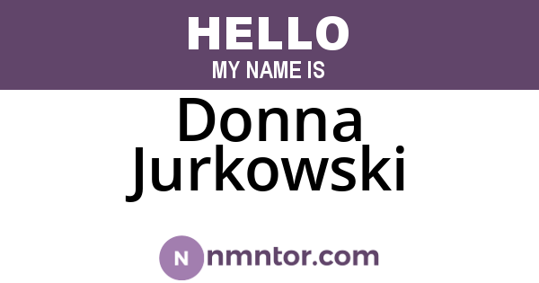 Donna Jurkowski