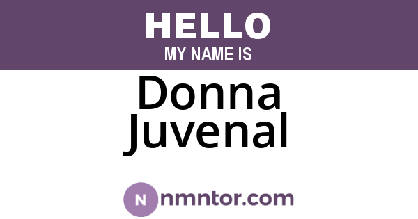 Donna Juvenal