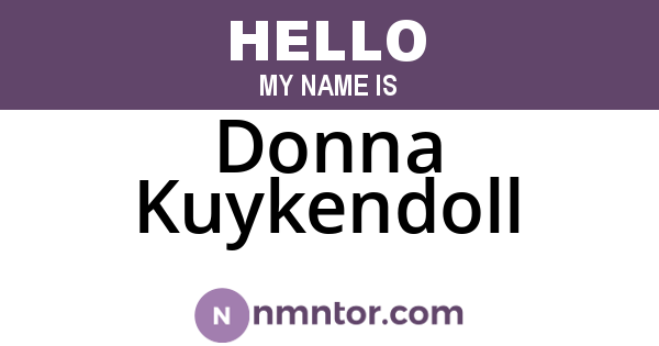 Donna Kuykendoll
