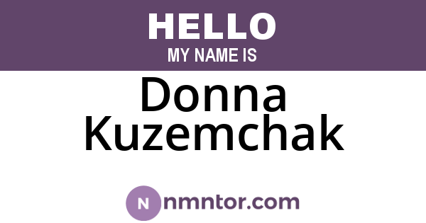 Donna Kuzemchak