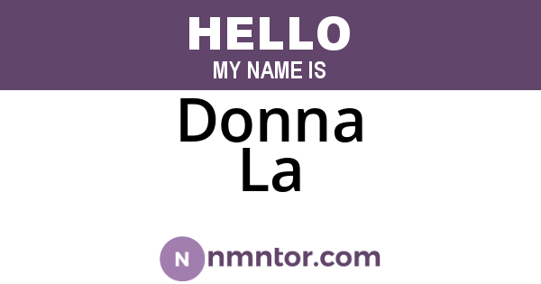 Donna La