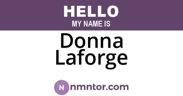 Donna Laforge