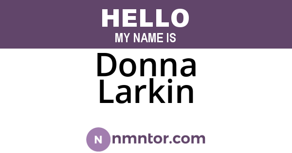Donna Larkin