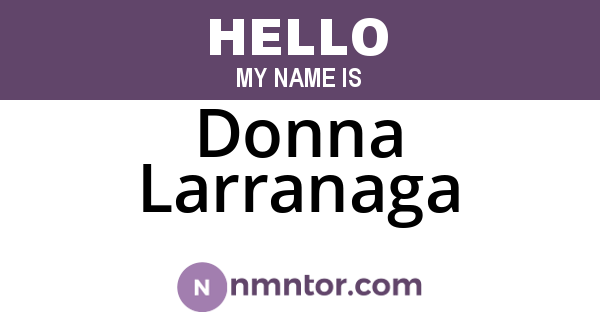 Donna Larranaga