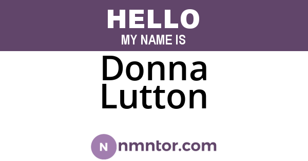 Donna Lutton
