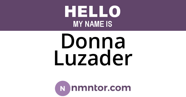 Donna Luzader