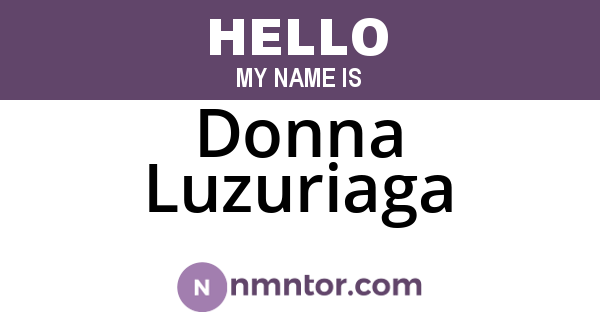 Donna Luzuriaga
