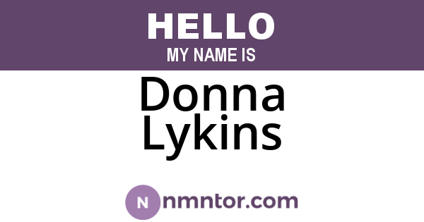 Donna Lykins