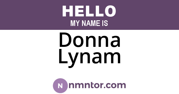 Donna Lynam