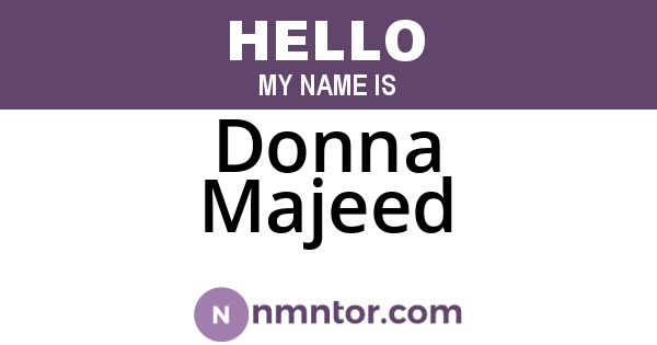 Donna Majeed