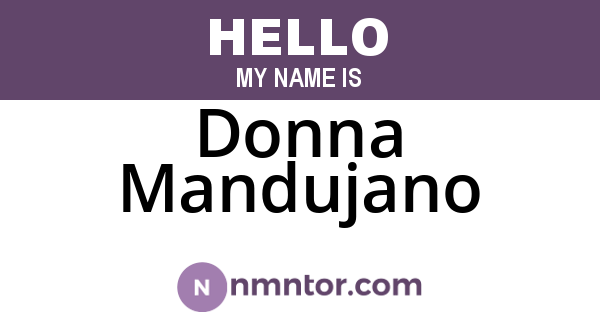 Donna Mandujano