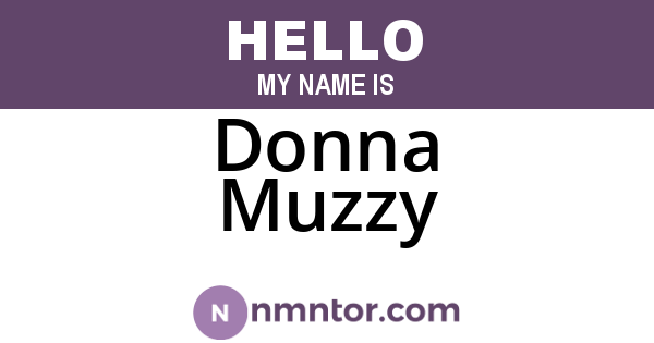 Donna Muzzy