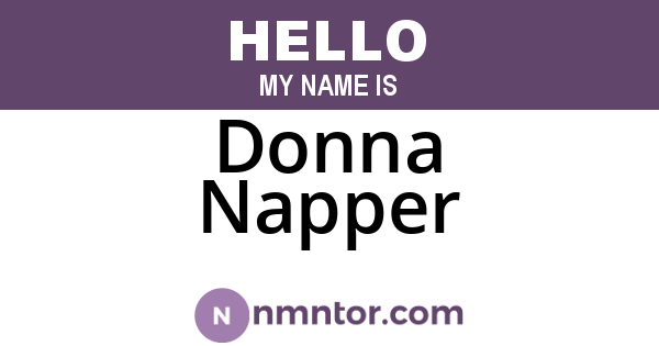 Donna Napper