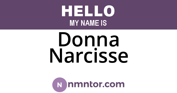Donna Narcisse