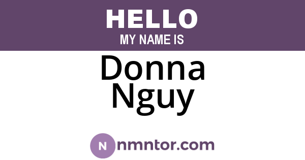 Donna Nguy