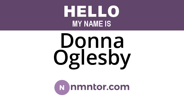 Donna Oglesby