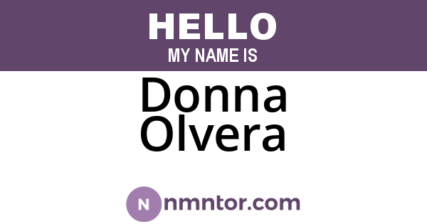 Donna Olvera