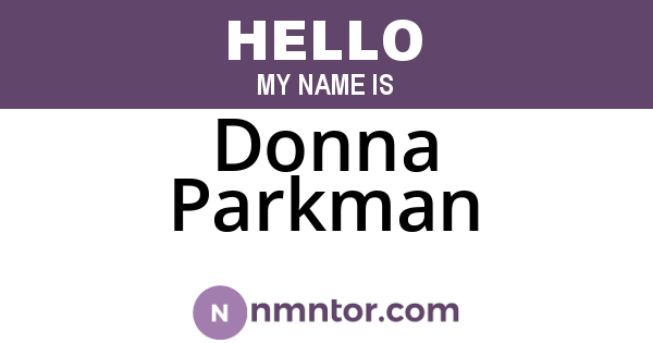 Donna Parkman