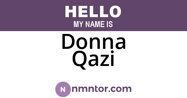 Donna Qazi