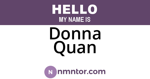 Donna Quan