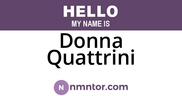 Donna Quattrini