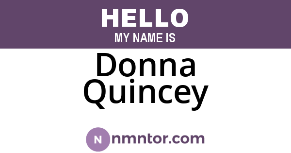 Donna Quincey