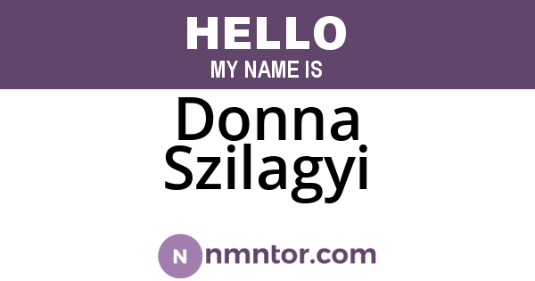 Donna Szilagyi