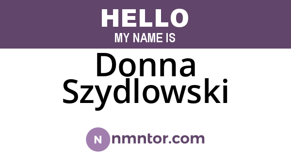 Donna Szydlowski