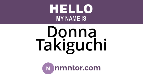 Donna Takiguchi