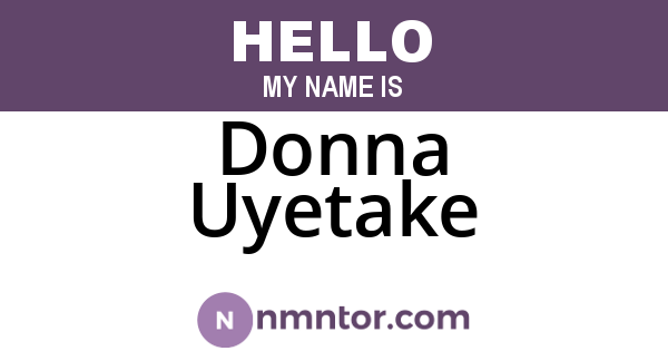 Donna Uyetake