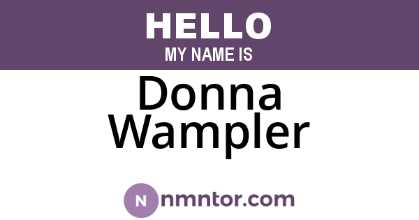 Donna Wampler