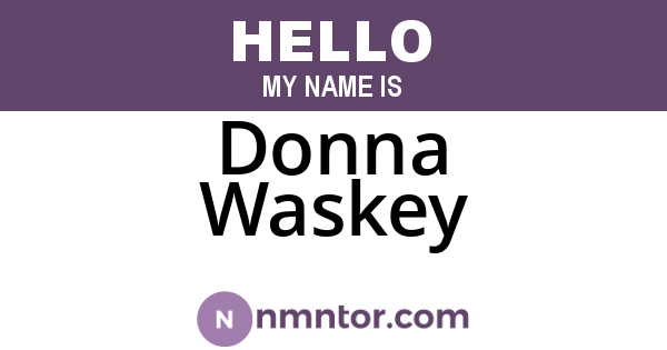 Donna Waskey