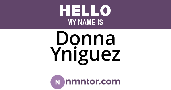 Donna Yniguez