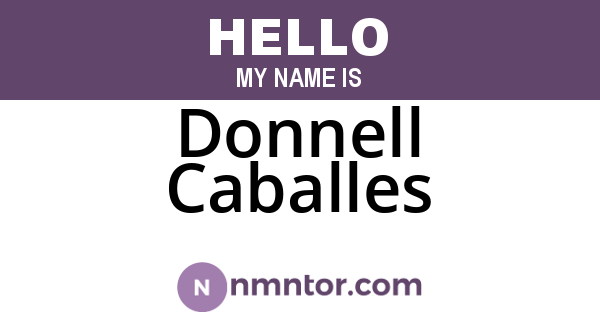 Donnell Caballes