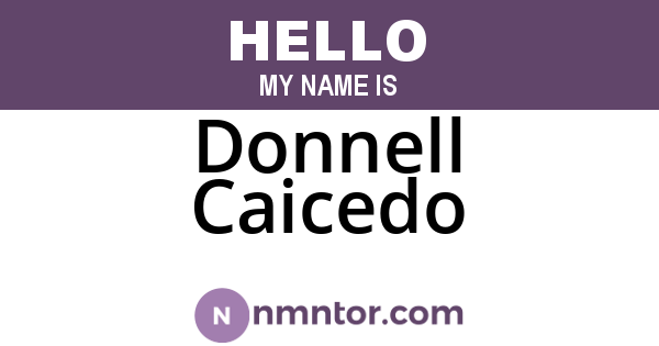 Donnell Caicedo