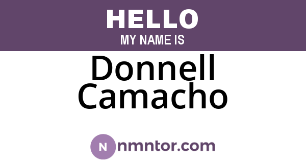Donnell Camacho