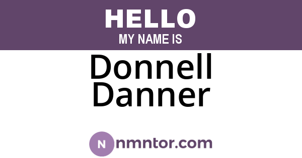 Donnell Danner