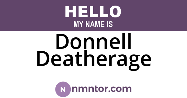 Donnell Deatherage