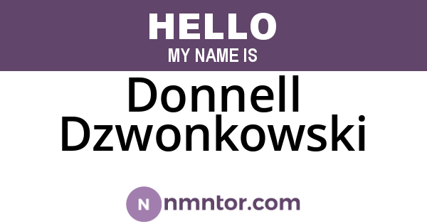 Donnell Dzwonkowski