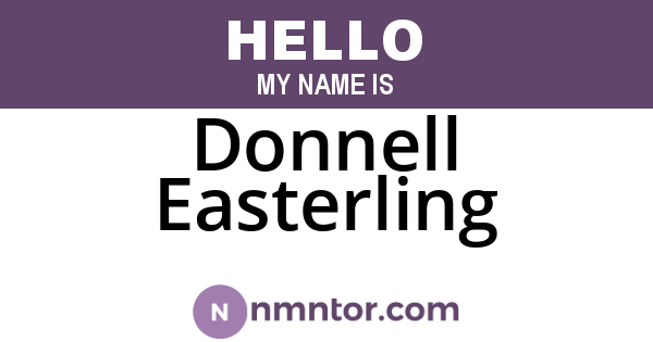 Donnell Easterling