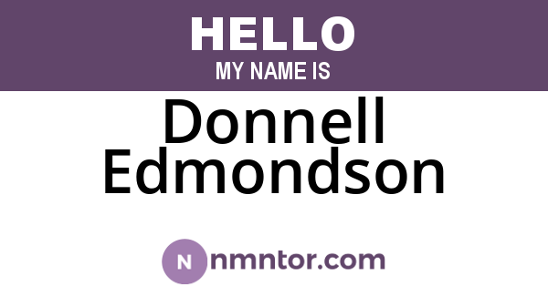 Donnell Edmondson
