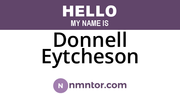 Donnell Eytcheson