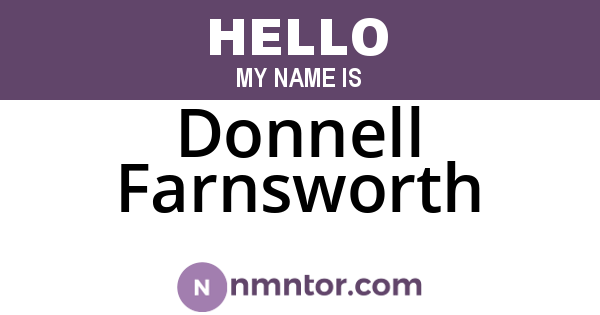 Donnell Farnsworth