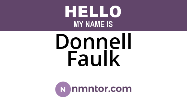 Donnell Faulk